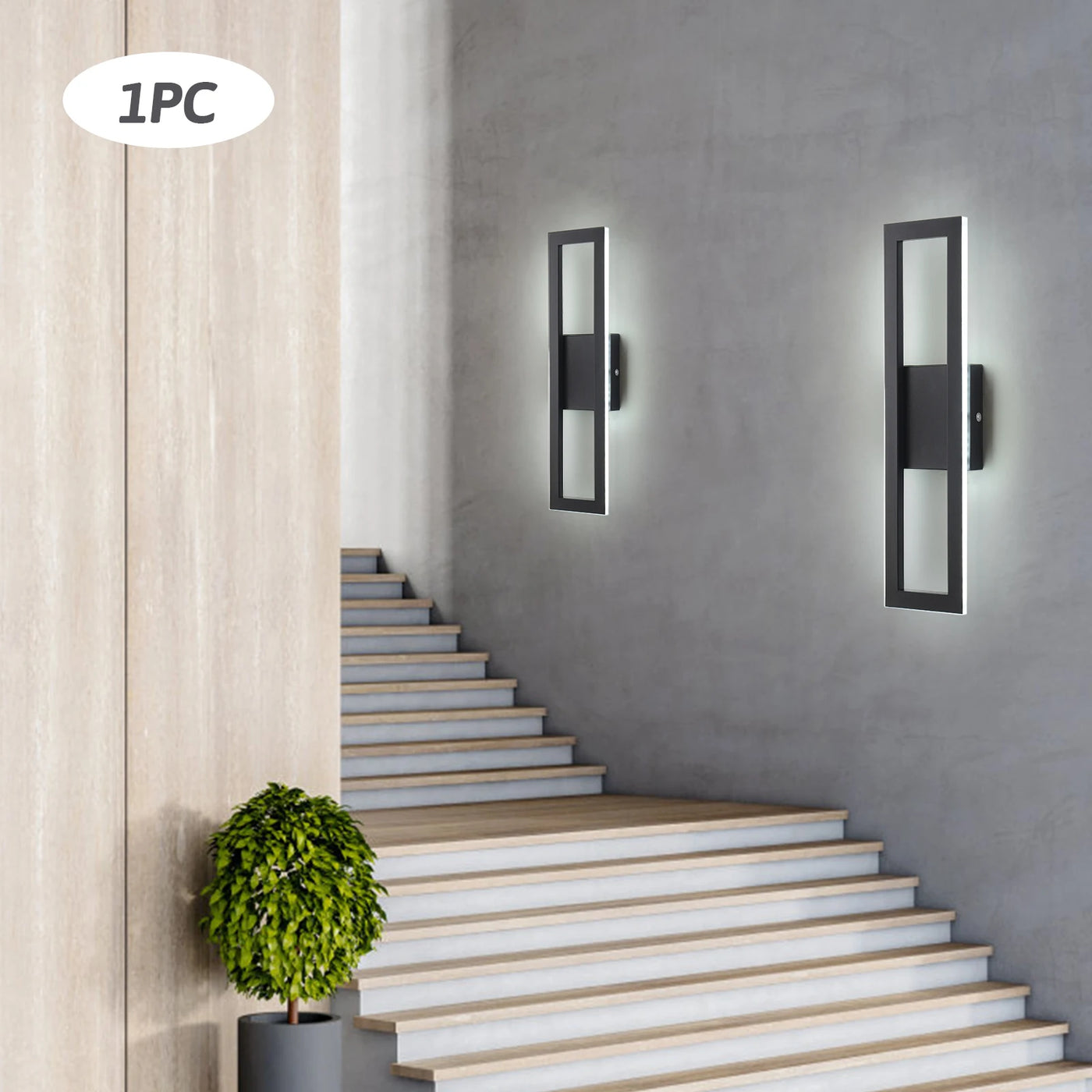 Modern 19W LED Wall Sconce – Adjustable Bar Light for Indoor Spaces