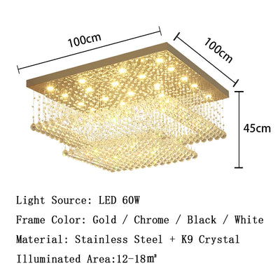 Round Ceiling Lights 2024 - Modern LED Lighting with Crystal Ball Lustre for Living Room, Luxury Home Decor