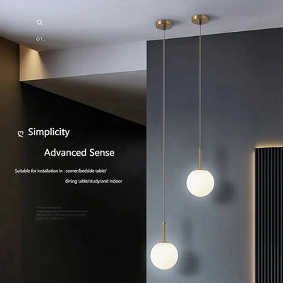 Modern Nordic Glass Ball Pendant Lights for Stylish Home Decor