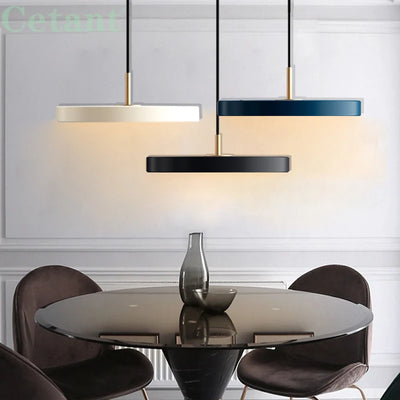 Modern LED Pendant Light with Remote Control – Contemporary Pendant Lamp for Bedroom, Living Room, and Dining Room