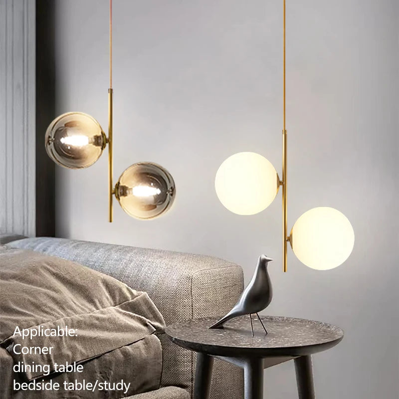 Modern Nordic Glass Ball Pendant Lights for Stylish Home Decor