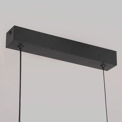 Modern Contemporary LED Dining Room Pendant Light | Sleek Arc Hanging Lamp, Adjustable Brightness