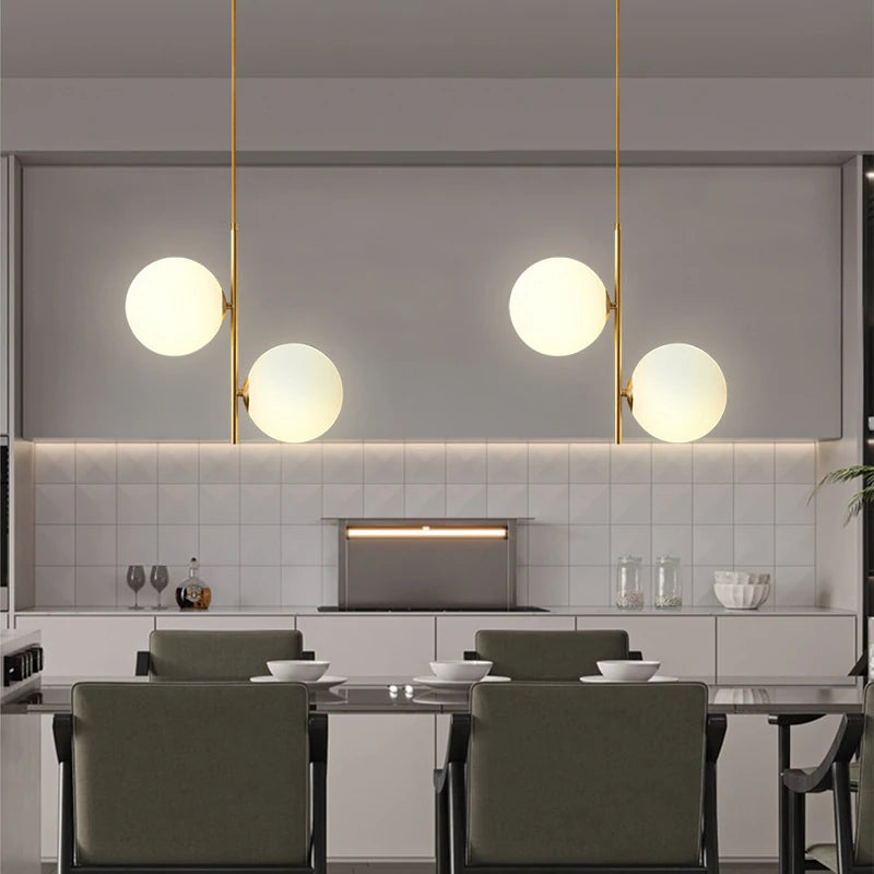 Modern Nordic Glass Ball Pendant Lights for Stylish Home Decor