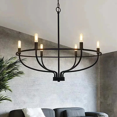 Vintage Ceiling Chandelier Pendant: Rustic Charm for Your Living Room