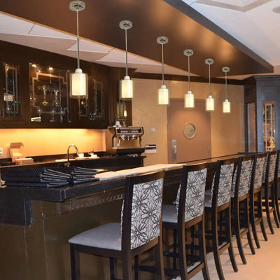 Glass Pendant Light – Modern Pendant Lighting for Kitchen Island, Farmhouse Mini Pendant Lamp