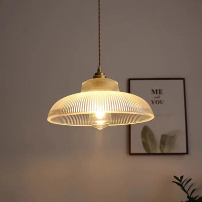 LED Vintage Green Glass Pendant Light – Classic Hanging Lamp for Living Room, Bedroom, and Dining Room