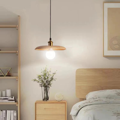 Modern Nordic Wooden Pendant Lamp - Vintage Luminaire