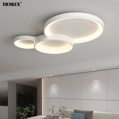 Modern LED Chandelier Lights - Dimmable Ceiling Lamps for Living Room, Dining Room, Bedroom, Hall