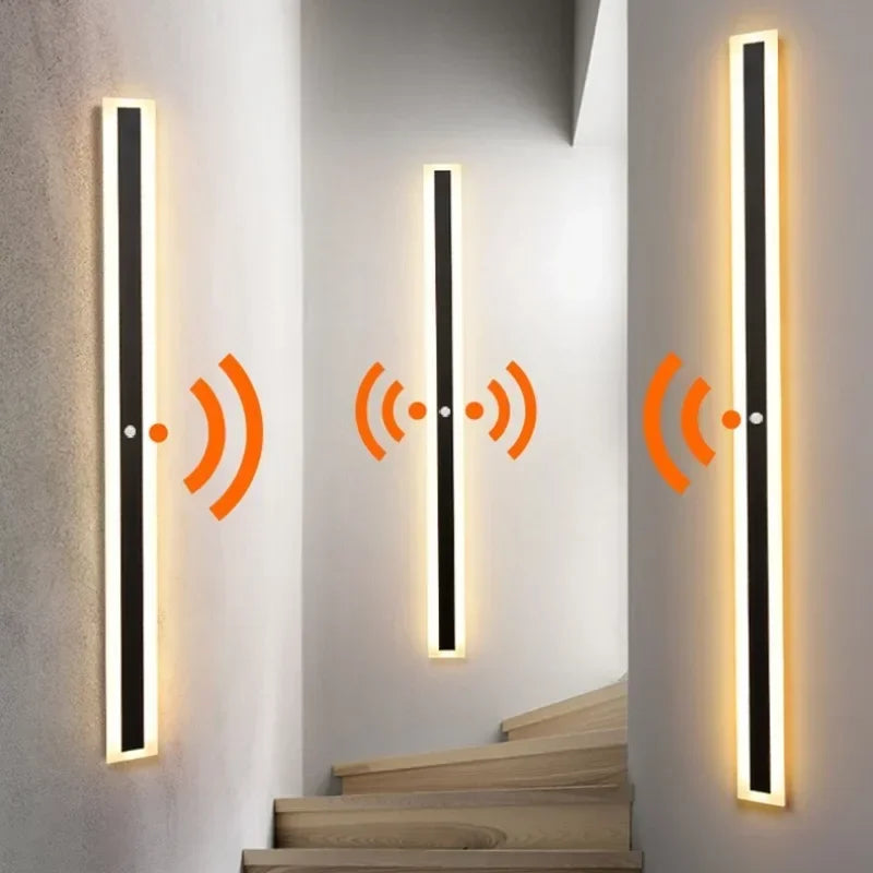 Waterproof LED Long Wall Light with Motion Sensor for Outdoor Lighting