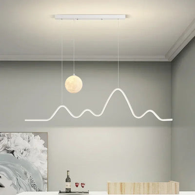 Modern LED Pendant Light for Dining Table – Sleek Chandelier for Kitchen, Bar, or Dining Room