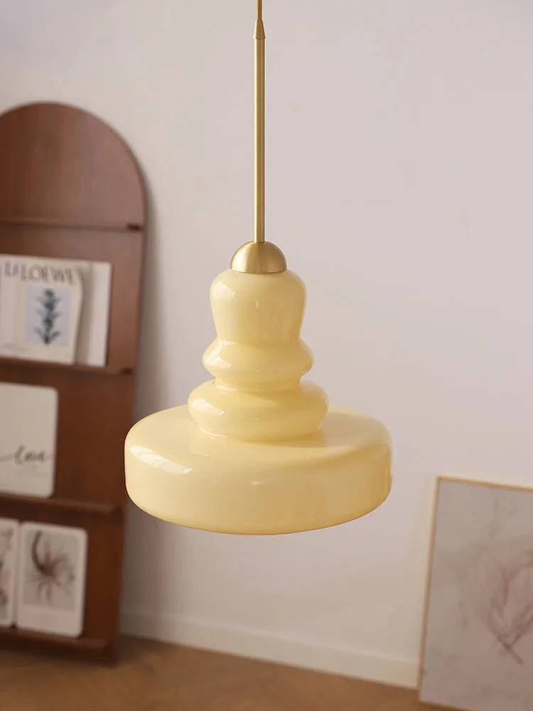 French Vintage Medieval Bauhaus Colorful Gourd Pendant Lights