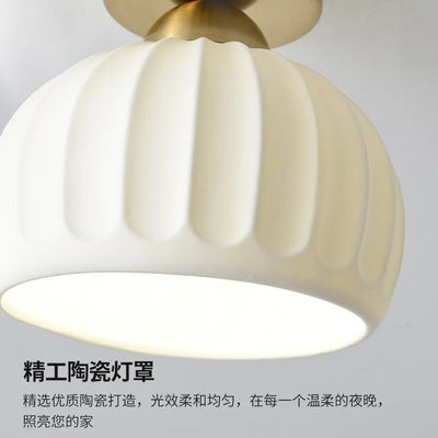 Ceramics Glass LED Corridor Ceiling Lamp for Aisle, Corridor, Cloakroom, Balcony Nordic E27 Acrylic Chandelier Rest Light Fixtures
