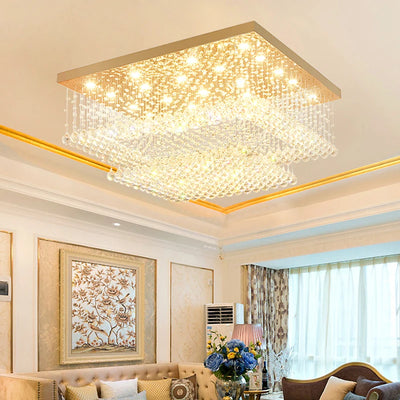 Round Ceiling Lights 2024 - Modern LED Lighting with Crystal Ball Lustre for Living Room, Luxury Home Decor