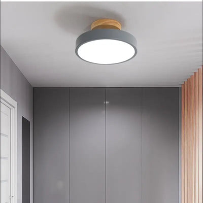 Modern LED Ceiling Light - Nordic Macaron Colorful Ceiling Lamp for Bedroom, Foyer, and Indoor Decor