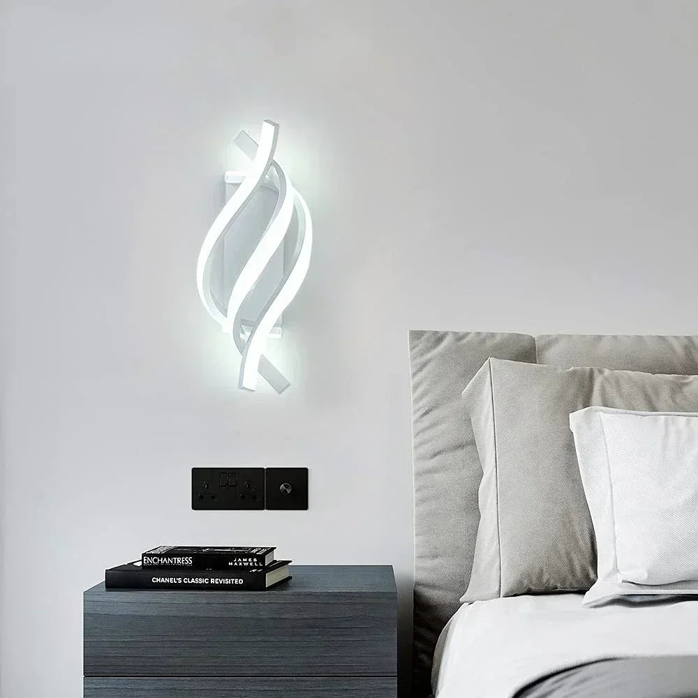 Modern LED Spiral Wall Lamp - Sleek Illumination for Contemporary Spaces