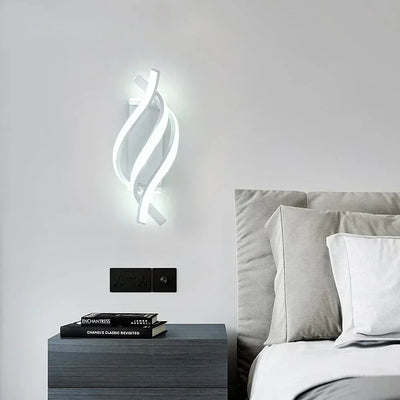 Modern LED Spiral Wall Lamp - Sleek Illumination for Contemporary Spaces
