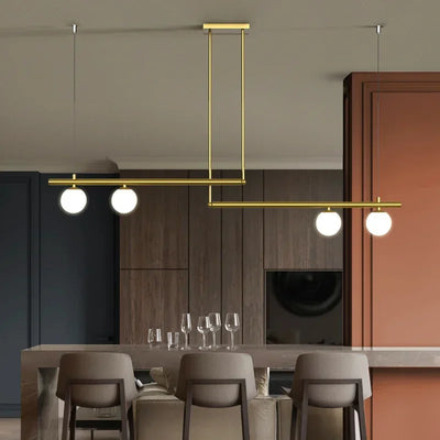 Nordic Glass Ball Pendant Lights - Modern Luminaires for Living and Dining Spaces
