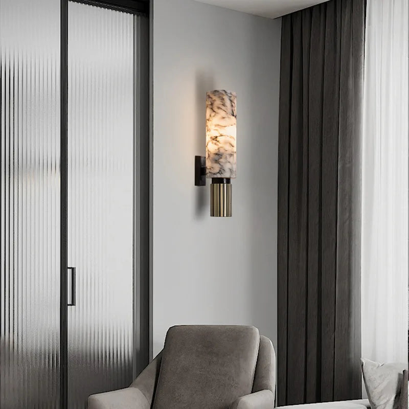 Modern Marble Wall Lamps for Bedroom, Bedside, and Living Room