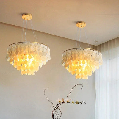 Chandelier Gold Chrome Metal Restaurant Living Room Hanging Light Fixtures Hotel Hall Hanglamp Luminaire