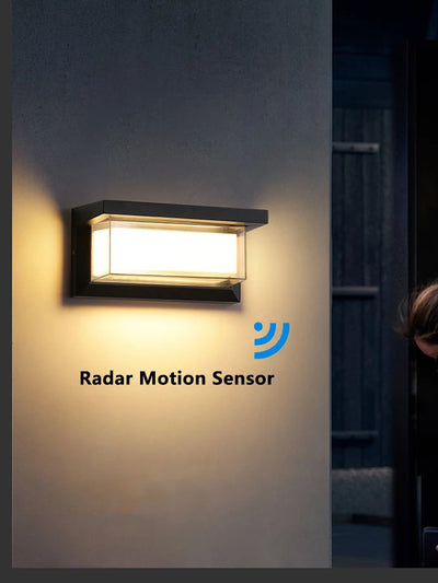 Waterproof IP65 Motion Detector LED Wall Lamp – 20W Outdoor Porch and Garden Lighting
