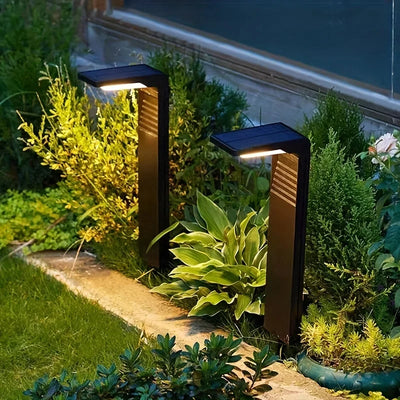 Solar Powered Waterproof LED Pathway Bollard Light - Outdoor Landscape Lighting