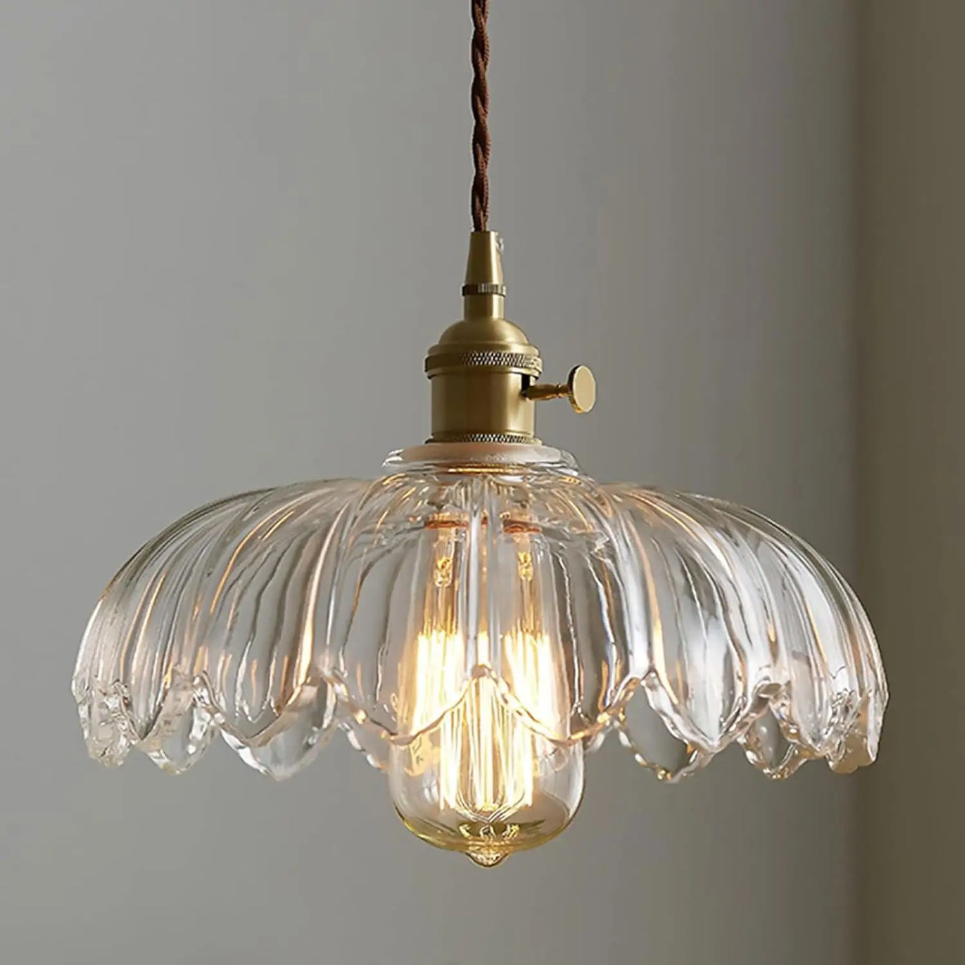 Vintage Glass Hanging Light: Illuminate Your Dining Space with Style
