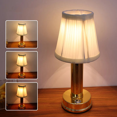 Retro Bar Table Lamp – USB Rechargeable, Touch Sensor Wireless LED Desktop Night Light for Restaurant & Coffee Table Decor
