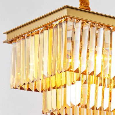 Contemporary Crystal Ceiling Chandelier - Nordic Elegance for Luxurious Living Spaces