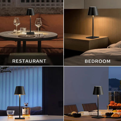 LED Rechargeable Vintage Desk Lamp: Portable and Stylish Illumination